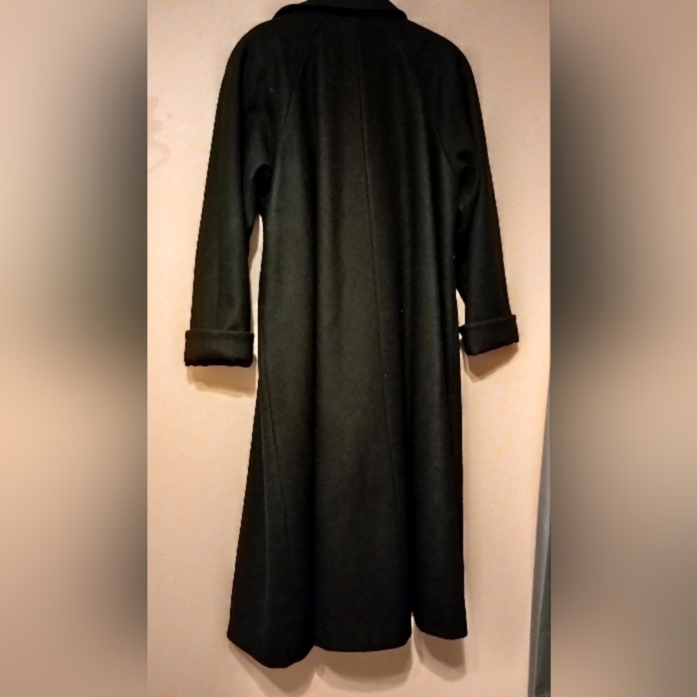 Full Length Pristine Vintage J. Gallery Wool Trench Coat size 12 - Picture 4 of 13
